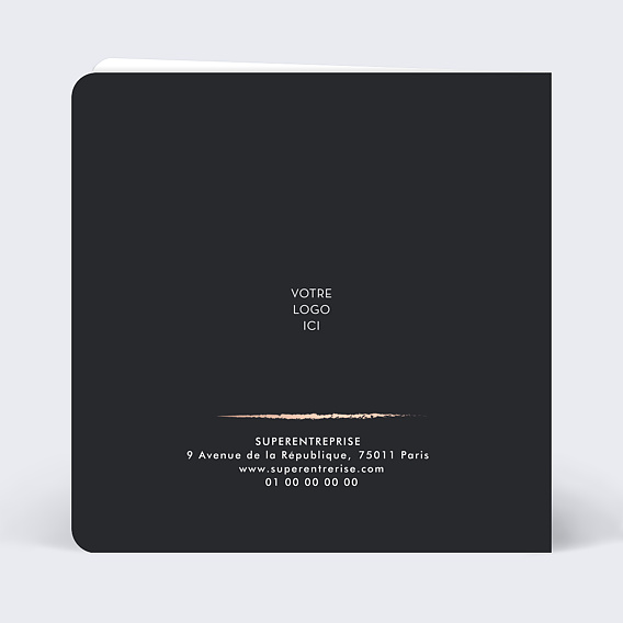 Carte de vœux entreprise Grand Cru Verso