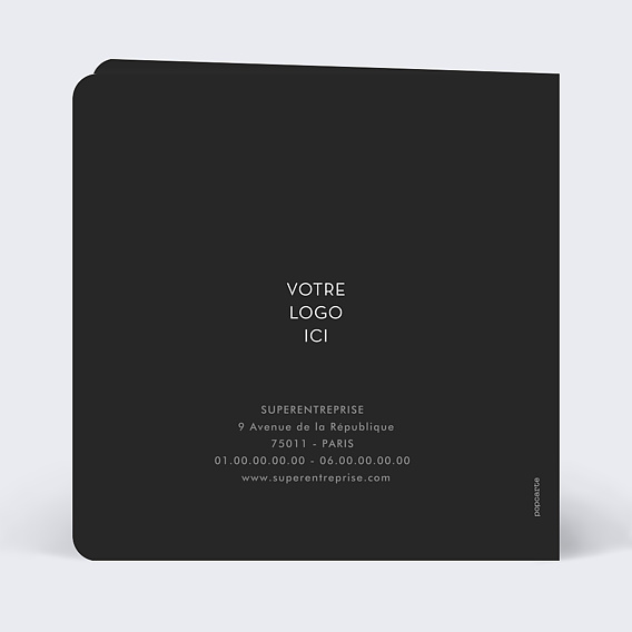 Carte de vœux entreprise Inspiration Verso