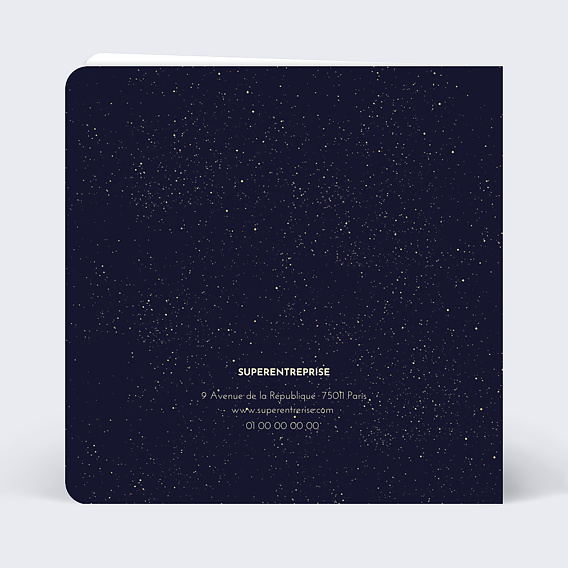 Carte de vœux entreprise Lanternes Verso