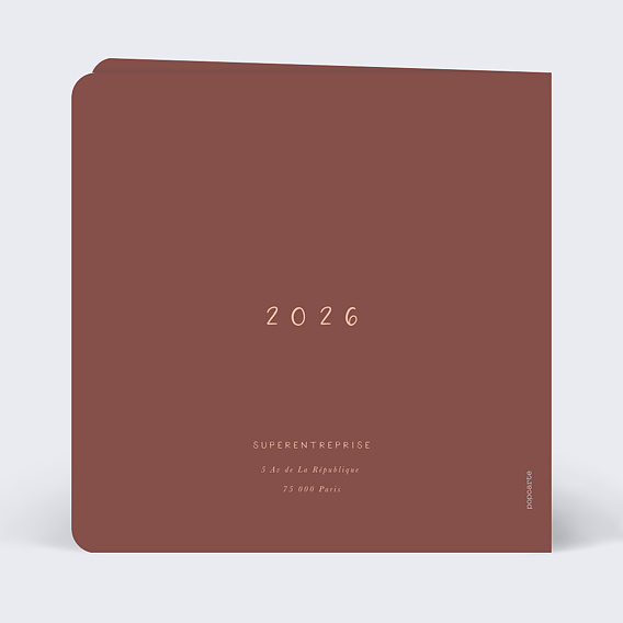 Carte de vœux entreprise Main Dans La Main Verso