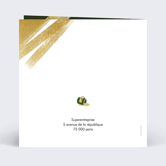 Carte de vœux entreprise Métiers Bâtiments Verso