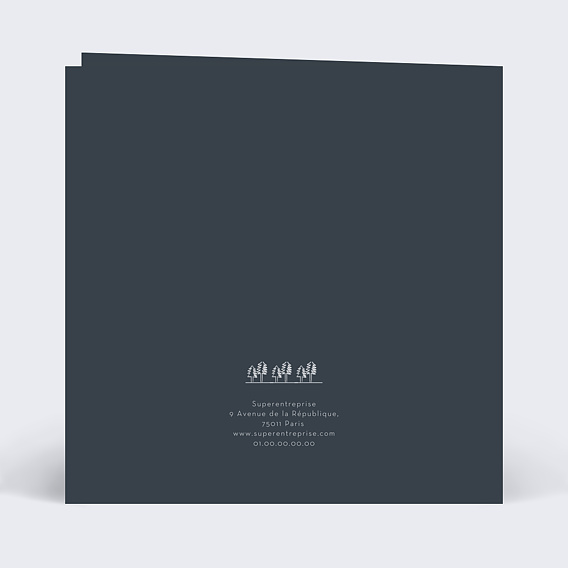 Carte de vœux entreprise Notre Village Verso