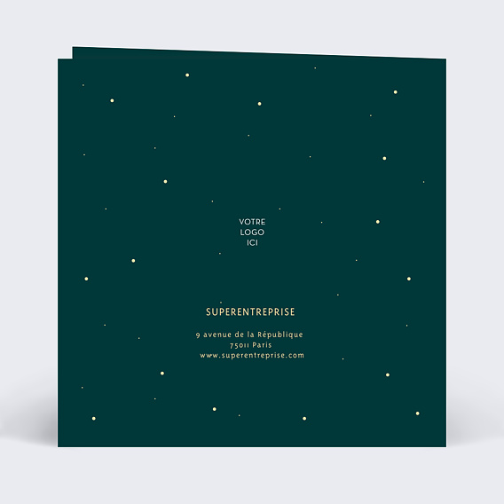 Carte de vœux entreprise Prédictions Verso