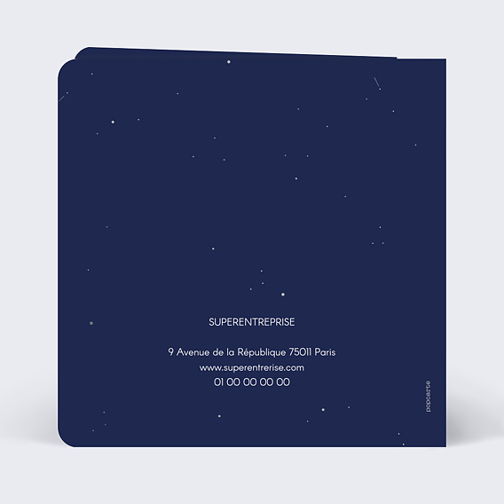 Carte de vœux entreprise Réussite Verso