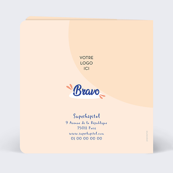 Carte de vœux entreprise Soignants Verso