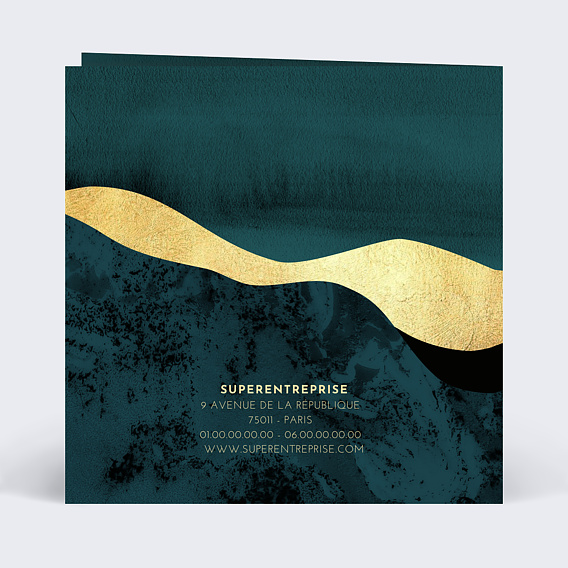 Carte de vœux entreprise Sommets Verso