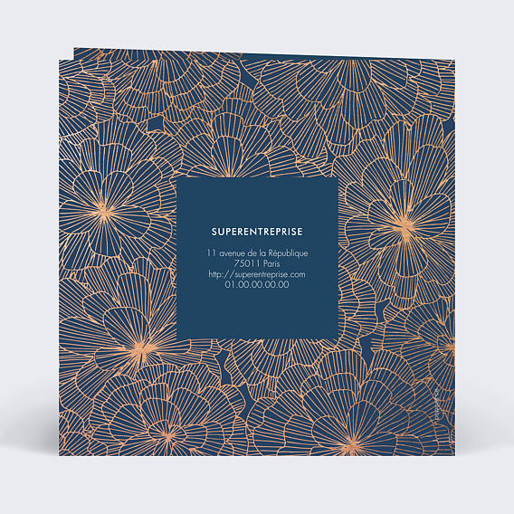 Carte de vœux entreprise Spiralée Verso