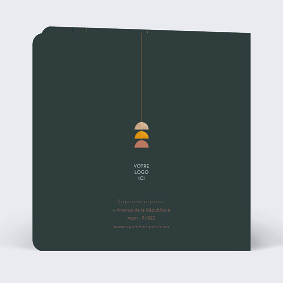 Carte de vœux entreprise Suspensions Verso