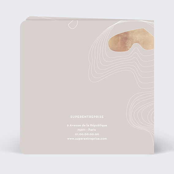 Carte de vœux entreprise Tombolo Verso