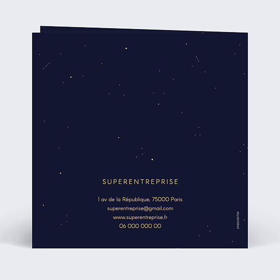 Carte de vœux entreprise Tremplin Verso