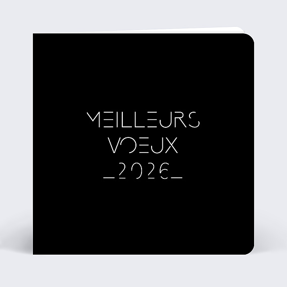 Carte de vœux entreprise Minimaliste Après 3