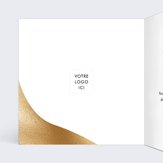Carte de Voeux Entreprise Bicolore Design