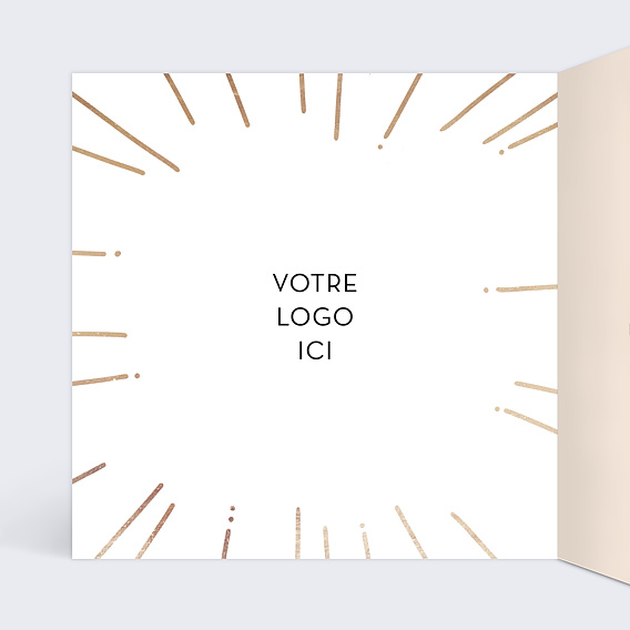 Carte de vœux entreprise Aube Intérieur Gauche