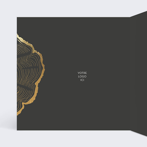 Carte de vœux entreprise Ecorce Intérieur Gauche