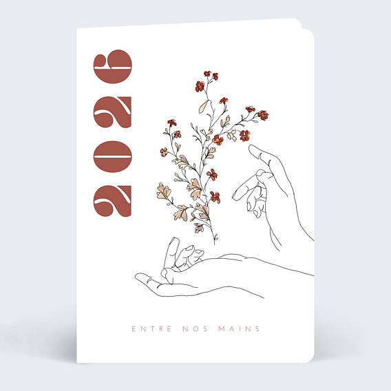 Carte de vœux entreprise Nos Mains Après 1
