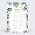 Carte de vœux entreprise Calendrier Sylvestre