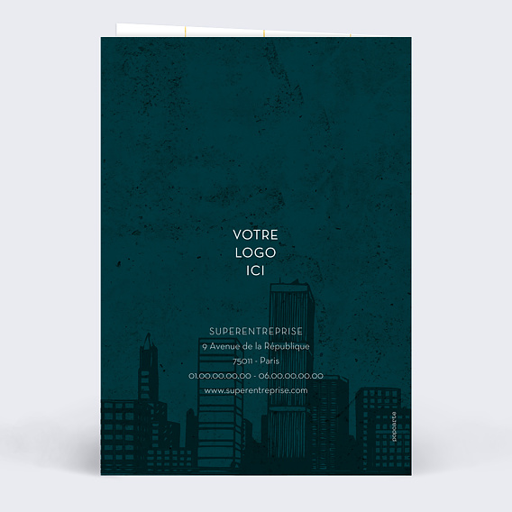 Carte de vœux entreprise Joyeux Travaux Verso