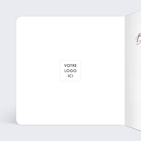 Carte de Voeux Entreprise Burgundy classic