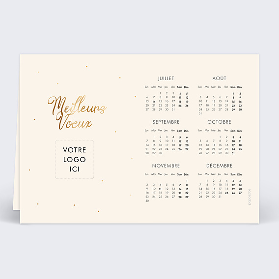 Carte de vœux entreprise 365 opportunités Verso