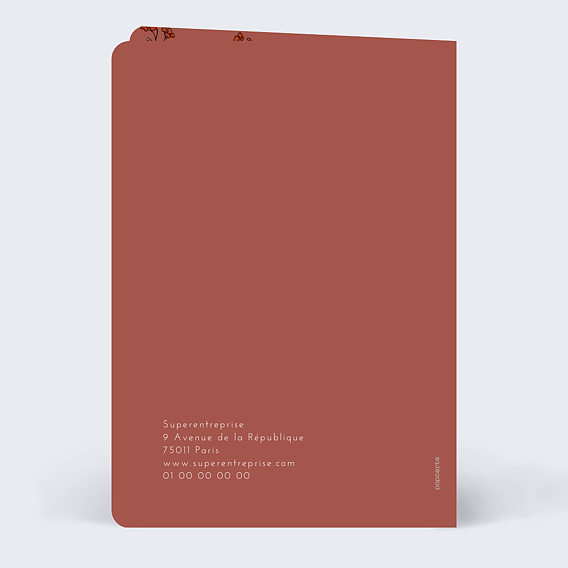 Carte de vœux entreprise Nos Mains Verso