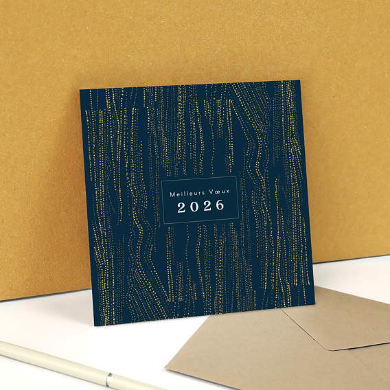 Carte de vœux entreprise Filaments Après 3