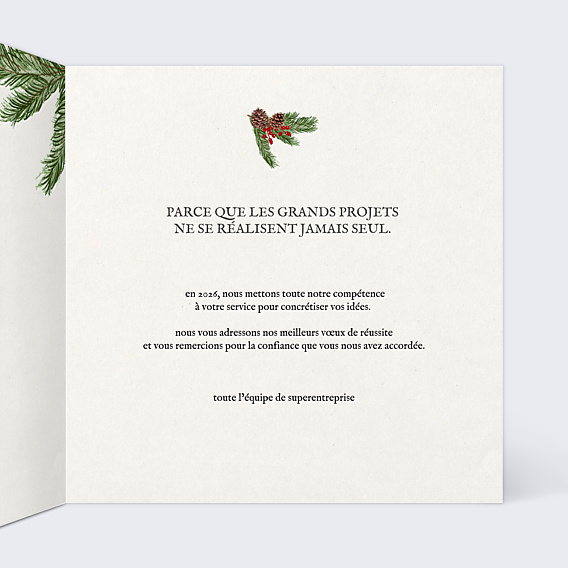 Carte de Voeux Entreprise Joli Brin