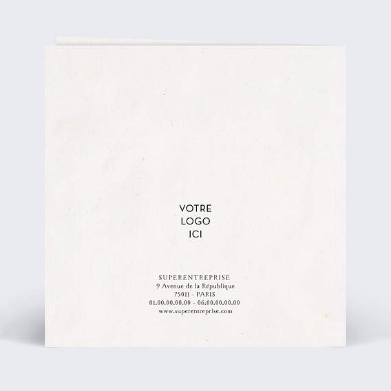 Carte de vœux entreprise Le Goût du Succès Verso