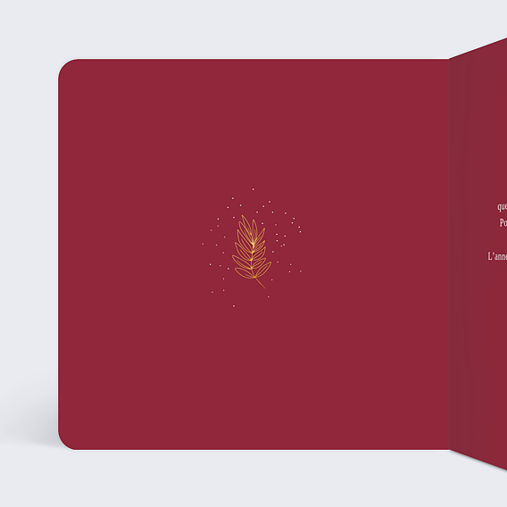 Carte de vœux entreprise Bravo Intérieur Gauche