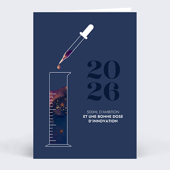 Carte de Voeux Entreprise Labo Pipette