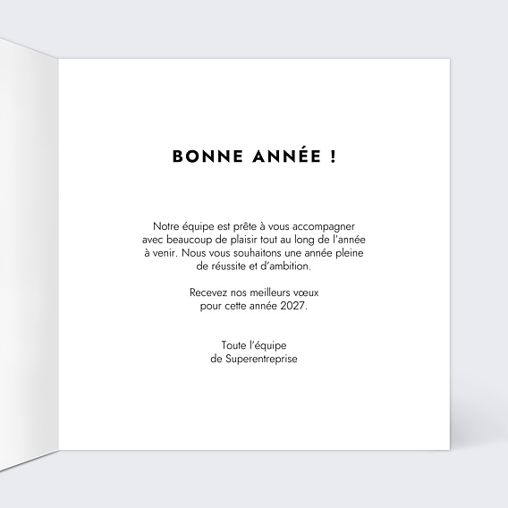 Carte de Voeux Entreprise Votre équipe en film d’animation