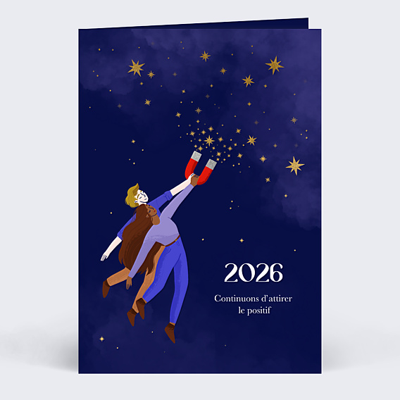 Carte de Voeux Entreprise Concept positif