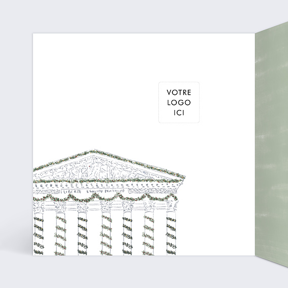 Carte de vœux entreprise Tribunal Intérieur Gauche