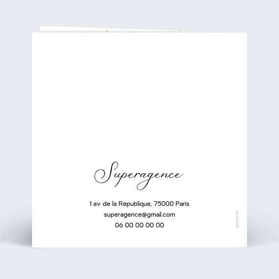 Carte de vœux entreprise Immobilier Verso