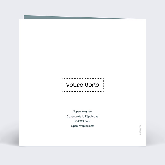 Carte de vœux entreprise Informatique Verso