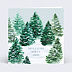 Carte de vœux entreprise Forêt Enneigée