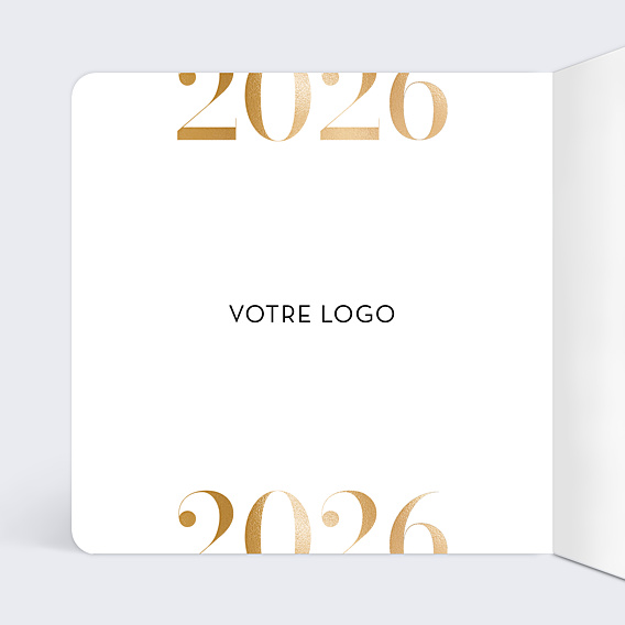 Carte de Voeux Entreprise Chiffres et Lettres
