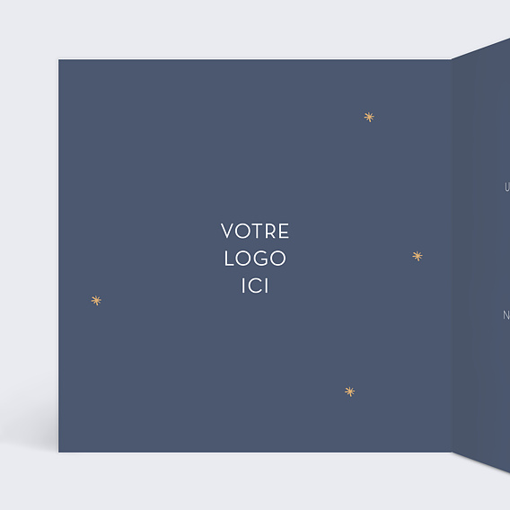 Carte de vœux entreprise Oiseaux Intérieur Gauche