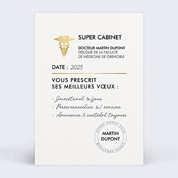 Carte de Vux Entreprise Ordonnance