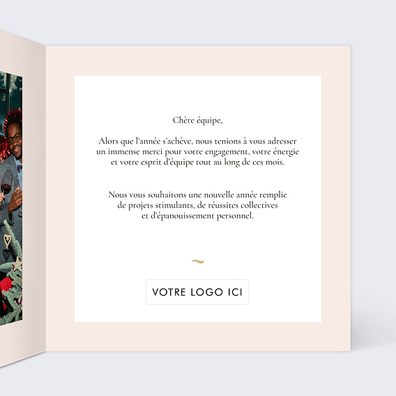 Carte de vœux entreprise Déstructurés Intérieur Droit