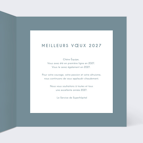 Carte de Voeux Entreprise Stéthoscope