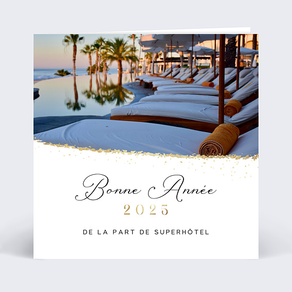 Carte de Voeux Entreprise Hôtellerie
