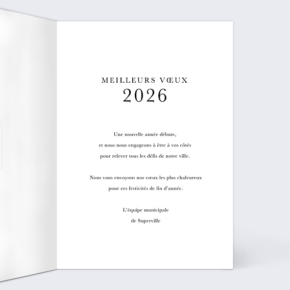 Carte de Voeux Entreprise Mairie et collectivités