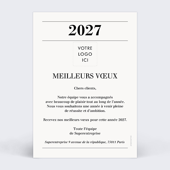 Carte de Voeux Entreprise Magazine