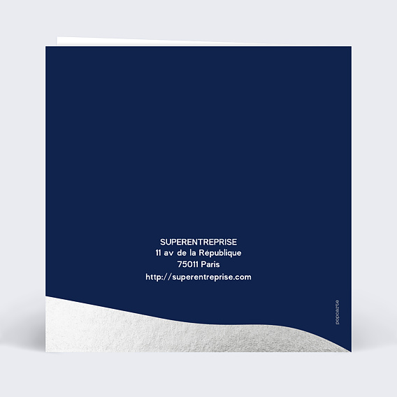 Carte de vœux entreprise Viser Des Sommets Verso