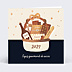 Carte de Voeux Entreprise Panier chocolat