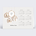 Carte de vœux entreprise Calendrier boules de noël logo Recto