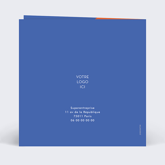 Carte de vœux entreprise Ré-Ouvrir en Grand Verso