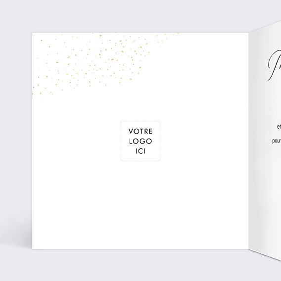 Carte de vœux entreprise Ville Mairie Intérieur Gauche