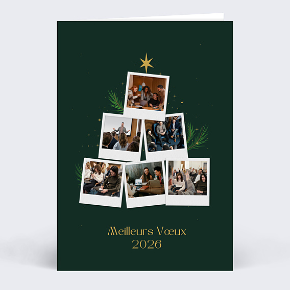 Carte de vœux entreprise Photos sapin