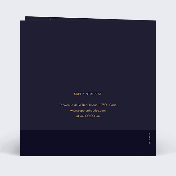 Carte de vœux entreprise Rebondir Verso